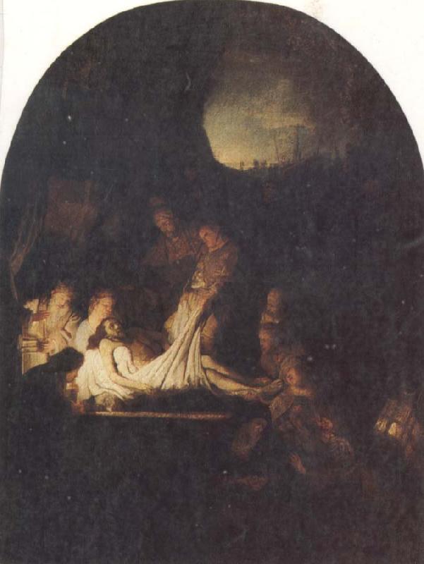 REMBRANDT Harmenszoon van Rijn The Entombent of Christ oil painting image